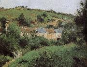 Camille Pissarro rural road oil painting artist